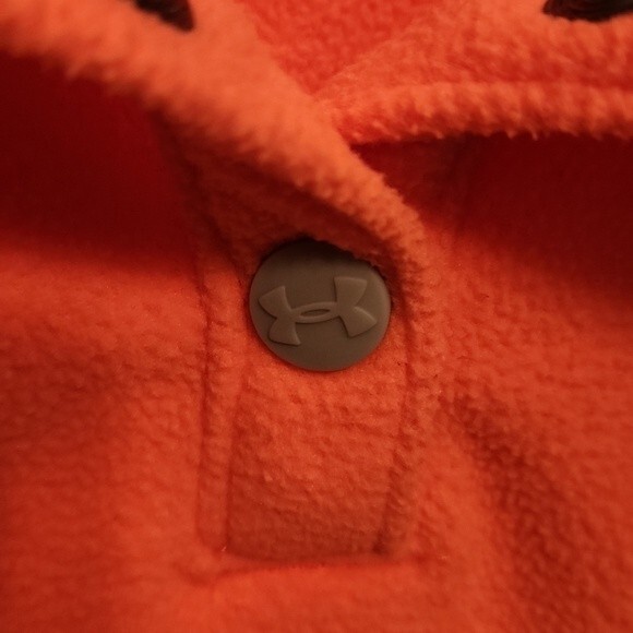 Under Armour Youth Coldgear Orange Long Sleeve w/ Fleece Size YXL - Picture 4 of 9